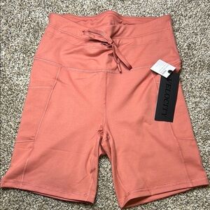 Velocity Pink Athletic Shorts with Drawstring Waist